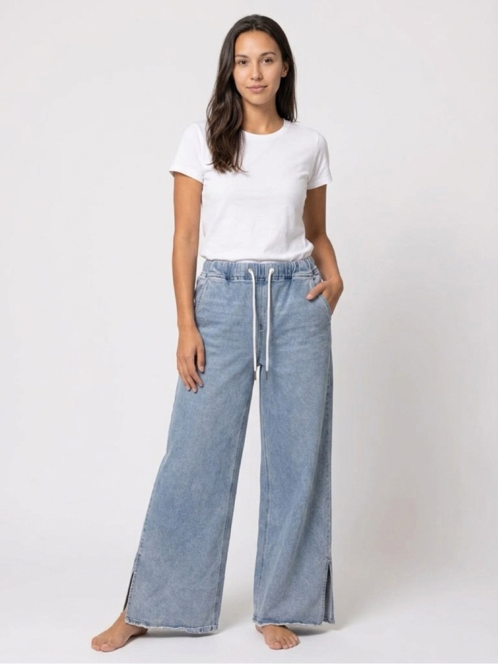 Loverlet Jeans By Vervet Wide Leg Pullon Jeans Size 29/9 - Picture 2 of 9